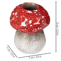 daiktų Dekoratyvinis grybas, musmirė, arbatinė žvakutė kaip stalo puošmena, 9 cm