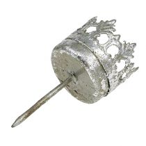 daiktų Arbatinės žvakutės, sidabrinės, priklijuojamos, Ø4cm, aukštis 9.5cm, 4 vnt.