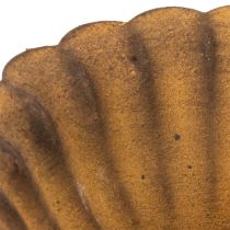 daiktų Vintažinė arbatinė žvakutė, mažas dubenėlis, rūdžių spalvos metalas, Ø10cm, aukštis4.5cm
