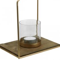Žibintų namelis metalinis arbatinės žvakidės laikiklis stalo dekoracija 26×20×35cm