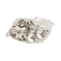 daiktų Žvakės laikiklis Advento vainikui klijuoti sidabrinis Ø4cm 8 vnt