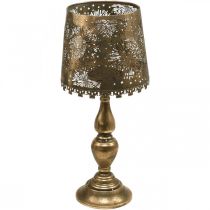 Arbatos lempos žvakidės toršeras vintažinio metalo Ø25cm H57.5cm