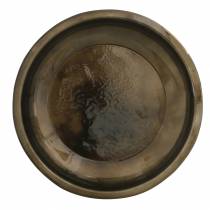 Dekoratyvinė lėkštė iš metalinės bronzos su glazūros efektu Ø23,5cm