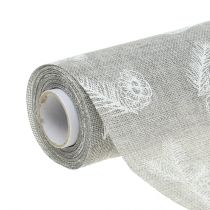 Stalo juostelė su eglės motyvu pilka 20cm 5m