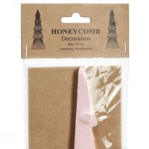 daiktų Stalo puošmena Kalėdų eglutės korio popierius Abrikosas Auksas H30cm 2 vnt