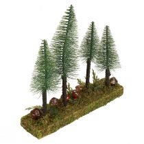 Stalo dekoravimas mini eglės dirbtinės eglės miško pagrindas 30cm