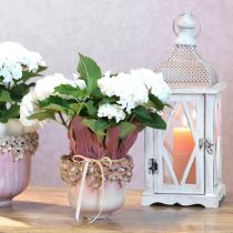 daiktų Vazonas Ceramic Pink – Elegantiškas vazonas su gėlių puošmena Ø16cm