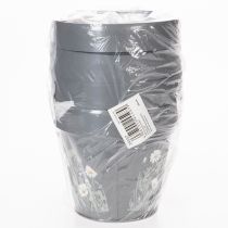 daiktų Gėlių vazonas su ramunių motyvu stilingam interjero dizainui, 11 cm, 4 dalys