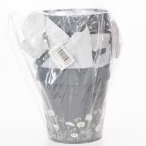 daiktų Gėlių vazonas su gėlių raštu moderniems namams ir vasaros balkono dekoravimui, 13 cm, 4 vnt.