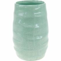 Banguota keraminė vaza, vazos dekoracija, keraminis indas H20cm