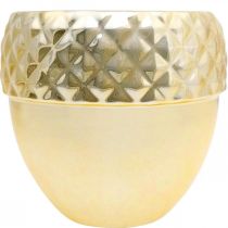 daiktų Keraminė sėjamoji gilė auksinė kalėdinė puošmena Ø18cm H16,5cm