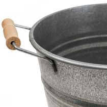 Sodinamosios sėjamosios vintažinis dekoratyvinis metalinis kibiras Ø26cm H23cm