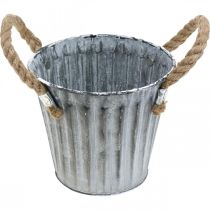 daiktų Sodinimo vazonas su rankenomis, metalinis vazonas, dekoratyvinis vazonas sodinti Ø14,5cm