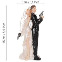 daiktų Torto papuošalas nuotakai ir jaunikiui 15,5 cm