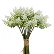 Vynuogių hiacintas dirbtinis hiacintas baltas 28cm 12vnt kekėje