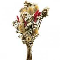 Džiovintų gėlių puokštė Šiaudinės gėlės Erškėčio puokštė 40–45cm