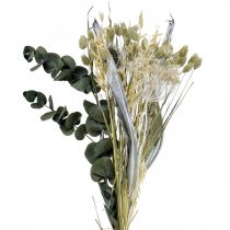 daiktų Džiovintų gėlių puokštė erškėtis eukaliptas džiovintas sidabras 64cm