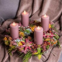 daiktų Sausa žolė Džiovinti Linai Old Pink H50–55cm 80g