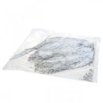 daiktų Balto palmių pluošto dekoratyviniai džiovinti augalai 250 g rankdarbių medžiagos