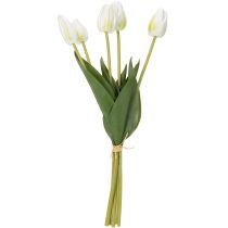 daiktų Dekoratyvinės dirbtinės tulpės stilingam interjero dizainui, 40 cm, 5 vnt.