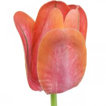 Tulpė dirbtinė gėlė raudona, oranžinė Dirbtinė pavasario gėlė H67cm