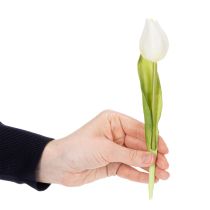 daiktų Dirbtinė Tulpė, Realistiška Dekoracija, Patvari Dirbtinė Gėlė Namams, 21 cm, 6 Dalys