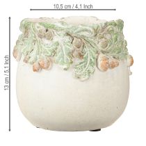 daiktų Vazonas „Rudens gilės“, akmens masės, Ø14,5 cm, aukštis 13 cm