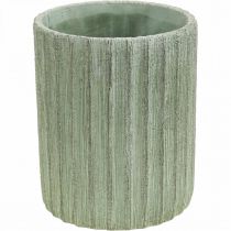 Sodintuvas Keraminis Žalia Retro Dryžuotas Ø13.5cm H17cm