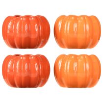 daiktų Keraminis moliūgų vazonas, oranžinis, Ø9,5 cm, aukštis 6,5 cm, 4 vnt.