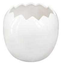 daiktų Planter Easter Egg Didelis kiaušinių keramikos vazonas Baltas 20×18cm