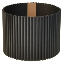 daiktų Popieriniai gėlių vazonai, juodi, Ø19 cm, aukštis 14 cm, 3 vnt.
