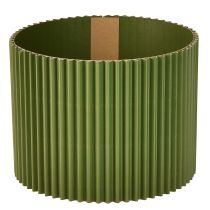 daiktų Popieriniai gėlių vazonai, tamsiai žali, Ø19 cm, aukštis 14 cm, 3 vnt.