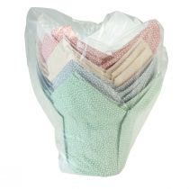 daiktų Sodinamosios popierius taškuotas dovanų pakavimas gėlės Ø7cm H14cm 12 vnt