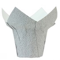 daiktų Sodinamosios popierius taškuotas dovanų pakavimas gėlės Ø7cm H14cm 12 vnt
