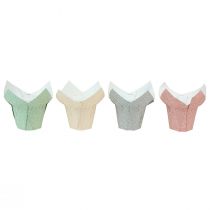daiktų Sodinamosios popierius taškuotas dovanų pakavimas gėlės Ø7cm H14cm 12 vnt