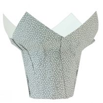 daiktų Sodinamosios popierinės taškuotos dovanų pakuotės gėlės Ø9cm H16cm 8 vnt