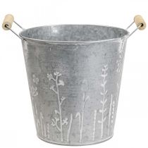 Sodintuvas vintažinis dekoratyvinis metalinis kibiras Ø21,5cm H19cm