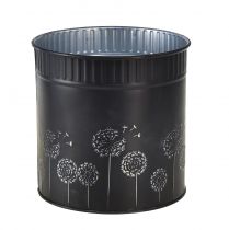 daiktų Sodinamosios kiaulpienės gėlių vazonas Juodas Ø15,5cm H15,5cm