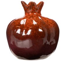 daiktų Keraminė granato dekoracija, blizgi, 14 cm