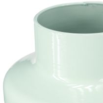 daiktų Vaza Metalinė Vaza Dekoracija Mėtų žalia Pastelinė Ø16.5cm H23.5cm