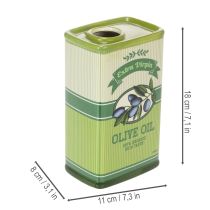 daiktų Alyvuogių aliejaus vaza, keraminė, idealiai tinka virtuvės dekoravimui ir Viduržemio jūros regiono stalui, 18 cm