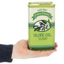 daiktų Alyvuogių aliejaus vaza, keraminė, idealiai tinka virtuvės dekoravimui ir Viduržemio jūros regiono stalui, 18 cm