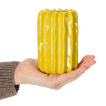 daiktų Kaktuso formos keraminė vaza, griovelių konstrukcijos dizainas moderniam gyvenimui, 13 cm, 4 dalys
