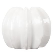 daiktų Moliūgų keraminė vaza, balta, namų dekoracija, 15 cm