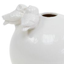 Vaza su pelėdomis Ø11,5cm balta