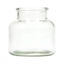Mini vazos stiklinės dekoratyvinės retro stiklo vazos Ø12cm H12cm 6vnt