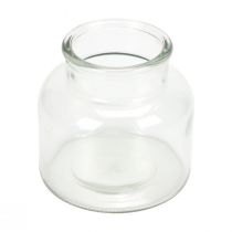 daiktų Mini vazos stiklinės dekoratyvinės retro stiklo vazos Ø12cm H12cm 6vnt