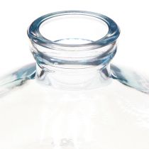 daiktų Vazos svogūninės plokščio stiklo dekoratyvinės vazos mėlynos Ø9cm H6cm 6 vnt