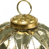 daiktų Vintažiniai kalėdiniai rutuliai stiklas su raštu Ø10,5cm 3vnt