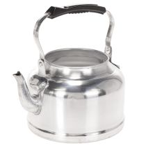 daiktų Vintažinis dekoratyvinis arbatinukas-vazonas, metalinis su cinko imitacija, Ø19 cm, aukštis 15 cm